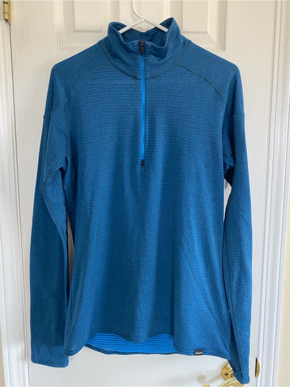 Patagonia Men's Teal Blue Half-Zip Pullover